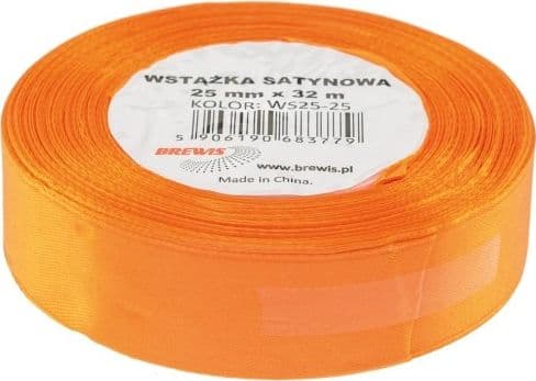 BREWIS satinband 25mm/32mm färg 25 mörkorange Brewis