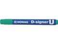 Miniatyrbilde 3 av 3: Donau DONAU D-Signer U permanent markør, rund, 2-4mm (linje), grønn