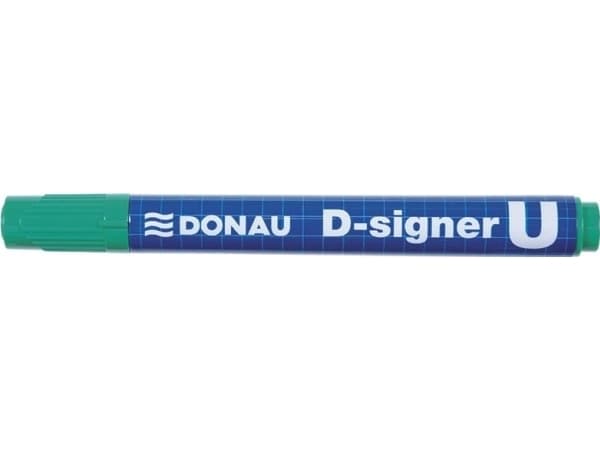 Donau DONAU D-Signer U permanent markør, rund, 2-4mm (linje), grønn