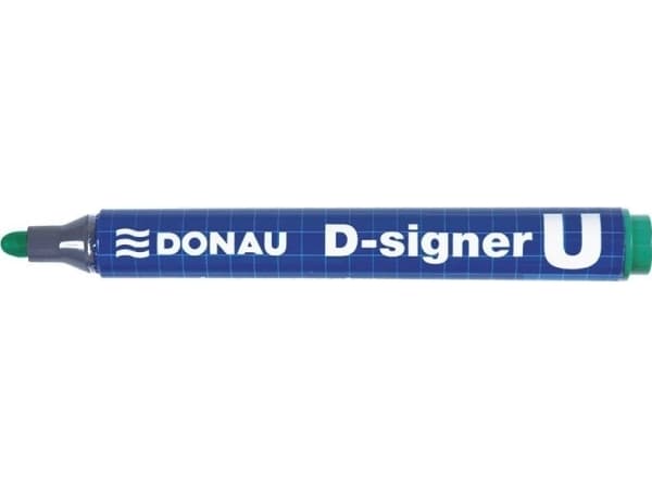 Donau DONAU D-Signer U permanent markør, rund, 2-4mm (linje), grønn