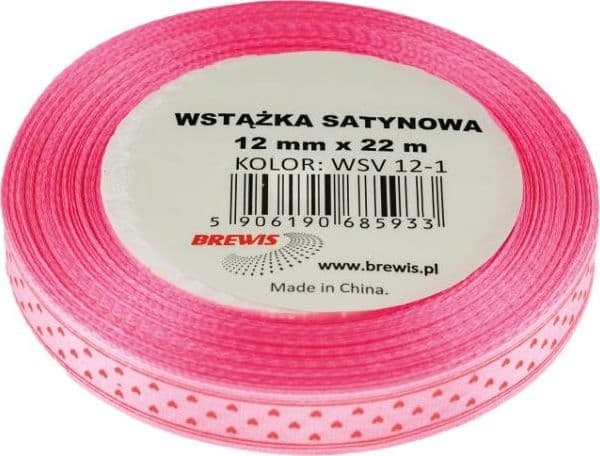 BREWIS Satiininauha sydämet 12mm väri 1 Brewis