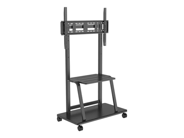 VivoLink - Vagn - för platt panel - mobile stand, 150 kg - låsbar - stål - svart - skärmstorlek: 37"-100" - golvstående Svart