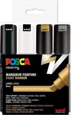 POSCA PC-8K uppsättning med 4 färger, G,S, S, H