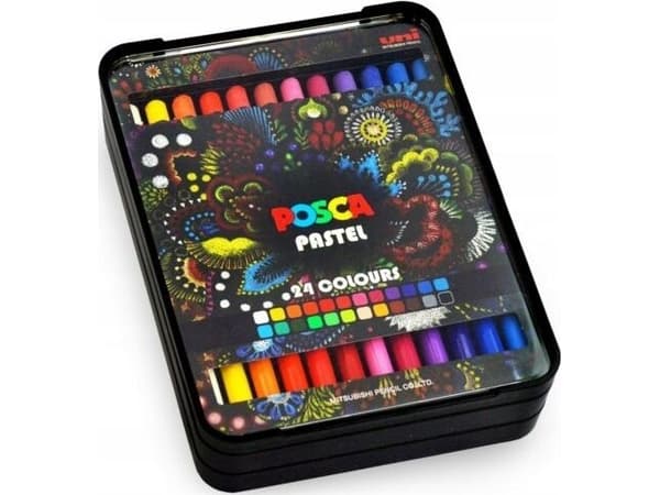 POSCA Pastel kridt, 24 ass. Farver