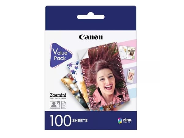 Canon ZINK - Lim - 50 x 76 mm 100 ark fotopapper - för Canon Zoemini, Zoemini 2