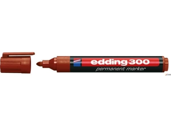Edding 300 Permanent marker with bullet tip, brown