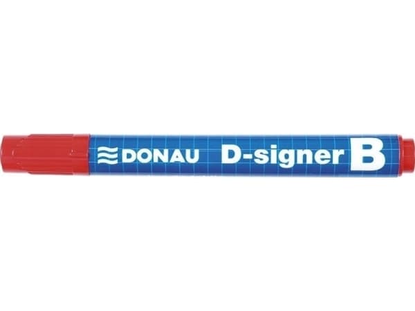 Donau Board marker DONAU D-Signer, rund, 2-4mm (linje), hänge, röd