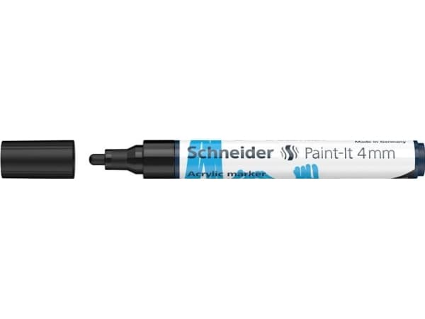 Schneider Paint-it 320 akryl tusj 4 mm 15 cm sort