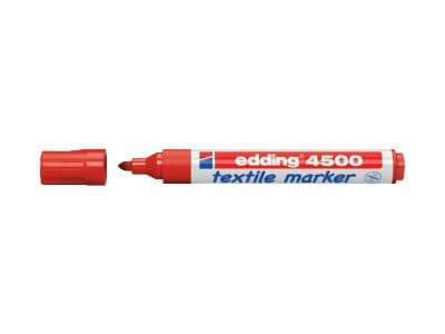 Edding 4500, Orange, Rundad spets, Orange, Vit, Polypropylen (PP), Medium, 2 mm