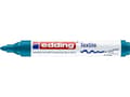 Miniatyrbilde 2 av 2: Edding Textielmarker e-4500, Blå, Projektil spiss, Blå, Rød, Hvit, 3 mm, Stoff