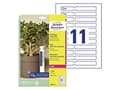 Miniatyrbild 4 av 5: Avery-Zweckform T3007-10 Etiketter (A4) 160 x 17 mm #####Polyester Vit 110 st Ej självhäftande #####Schlaufenanhänger-Etiketten