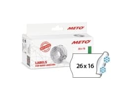 Etikett Meto 26x16mm vit kyl/frys 1000st/rulle 6rulle/paket - (6 st.)