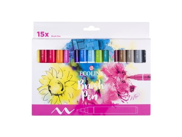 Ecoline Brush Pen set | 15 colours