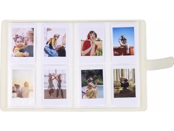 LoveInstant Fotoalbum 128 st. för Fujifilm Instax Mini 40 12 11 9 8 7 Evo Liplay Link / Svart
