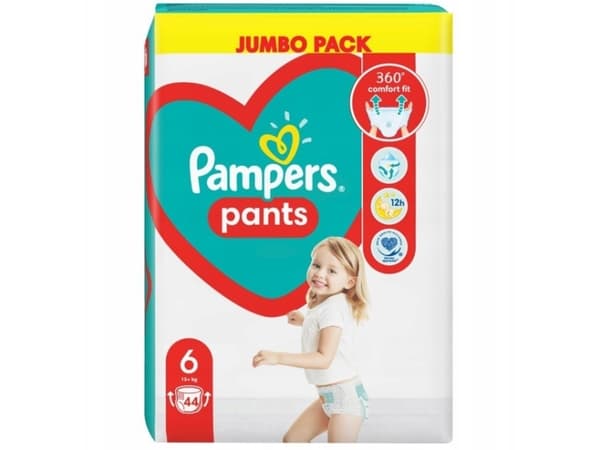 PAMPERS Pants, Size 6, 44 pcs, Diapers, 14-19kg, 81748918
