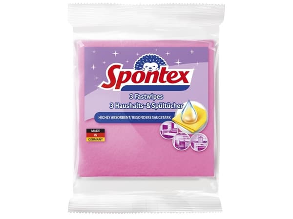 Cloth Viscose Spontexfastwipes 3Pcs