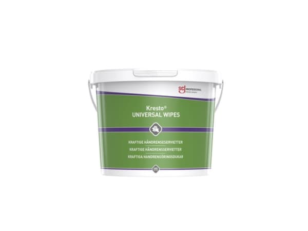 SCJOHNSON Hand Cleaner Kresto Universal Wipes 150kpl Erittäin vahvat kangaspyyhkeet, jotka on kyllästetty käsien puhdistusaineilla