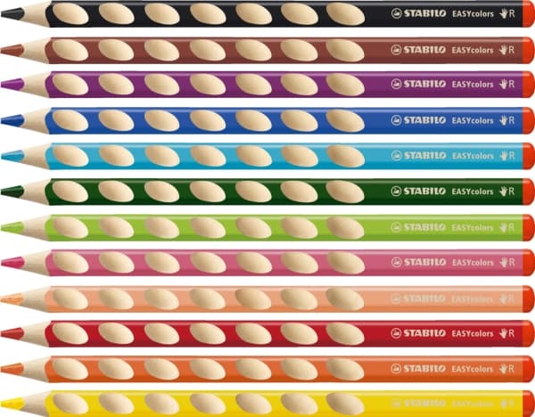 STABILO EASYcolors, Multifärg, 12 styck