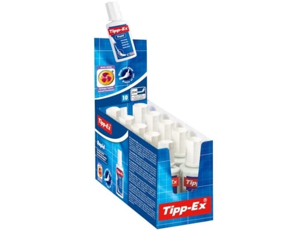 TIPP-EX Rapid, 20 ml, Blå, Hvit