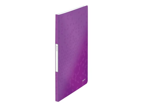 Leitz WOW - Displaybok - 20 rom - for A4 - kapasitet: 40 ark - metallisk purpur