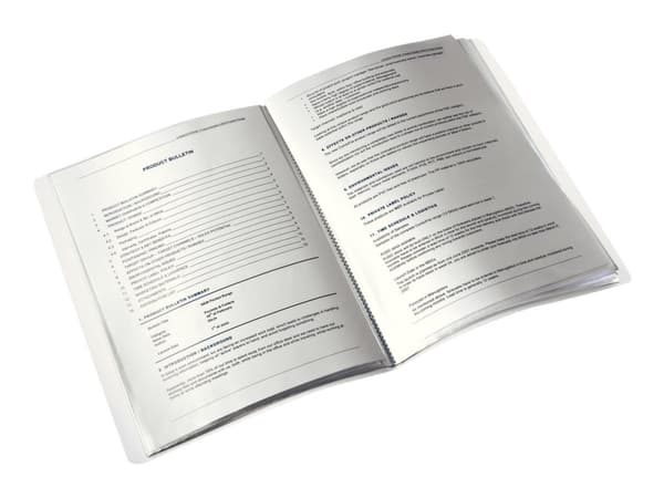 Leitz WOW - Displaybok - 20 rom - for A4 - kapasitet: 40 ark - metallisk purpur