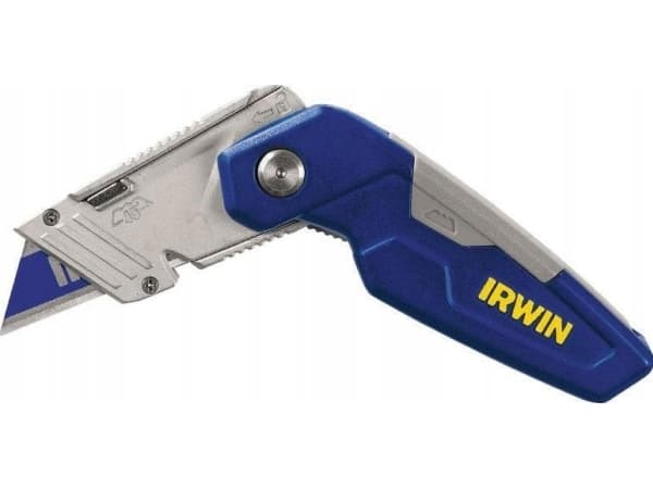 Irwin foldekniv FK 150 - Inkl. 1 trapez knivblad, kan låses i 45° pos. f/bedre vinkel