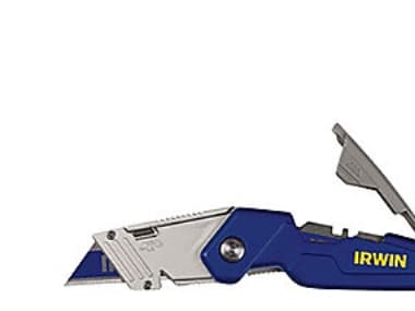 Irwin foldekniv FK 150 - Inkl. 1 trapez knivblad, kan låses i 45° pos. f/bedre vinkel