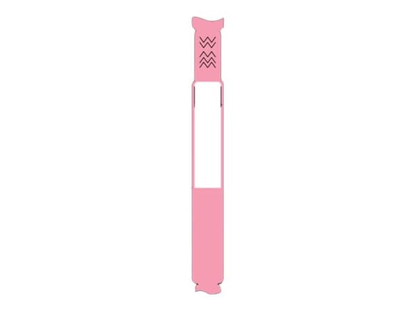 Zebra Z-Band UltraSoft - Syntetisk - ultramjuk - permanent häftning - bestruket - rosa - 19.05 x 152.4 mm 303 etikett (er) (1 rulle/rullar x 303) han