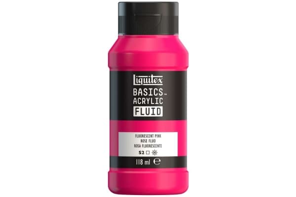 Basics fluid 118ml fluorescent pink row 987