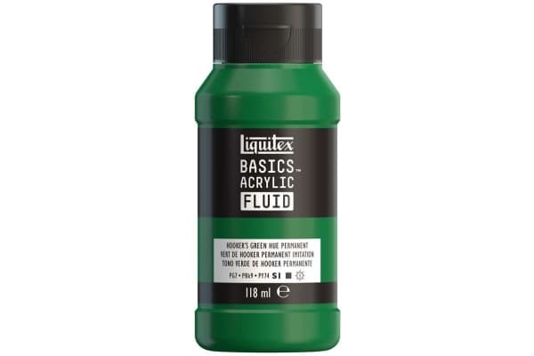 Basics fluid 118ml hookers green permanent hue row