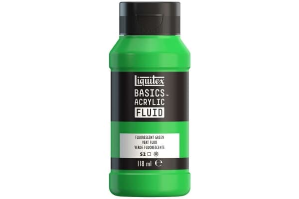 Basics fluid 118ml fluorescent green row 985