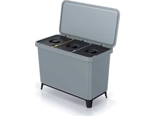 Prosperplast Avfallsbehållare SORTIBOX 3W1 SMOOTH GRAY
