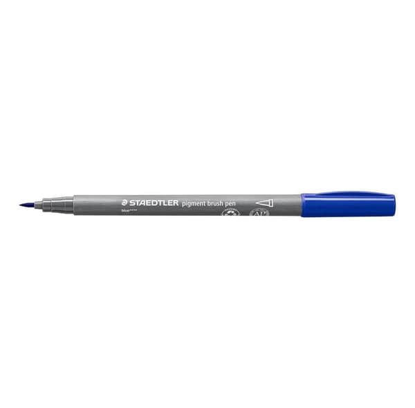 STAEDTLER 371 - Børstepenn - permanent - assorterte farger - vannbasert fargeblekk (en pakke 12)