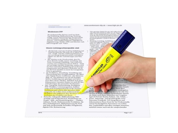 Tekstmarker STAEDTLER 364 assorteret 4stk/sæt 97% RCP