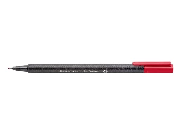 Staedtler 334 RC4, Sort, Blå, Grønn, Rød, Fint, Flerfarget, Polypropylen (PP), Resirkulert plast, Trekant, Vann-basert blekk