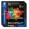 Pikkukuva 2 / 5: Staedtler Pigment Arts Brush Pen, 36 colours, Multicolour, Round, Plastic, Polypropylene (PP), Water-based ink, Adults & Children