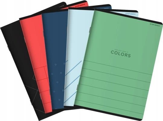 Top 2000 Top 2000 Colors notebook A5/80k checkered mix of colors