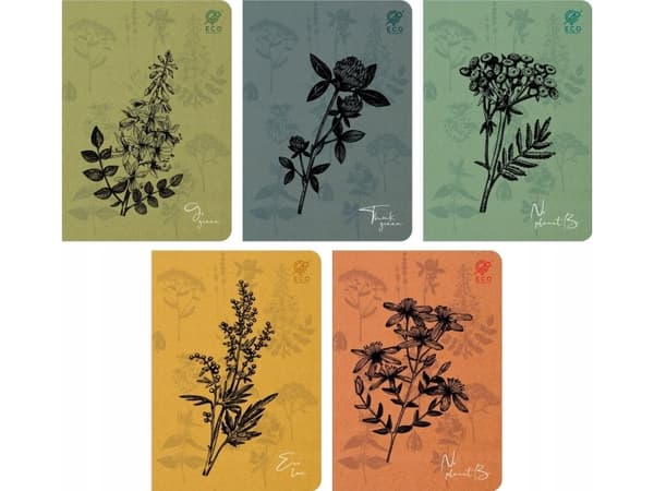 Notebook A5/64K grid By Nature - Herbs (10pcs)