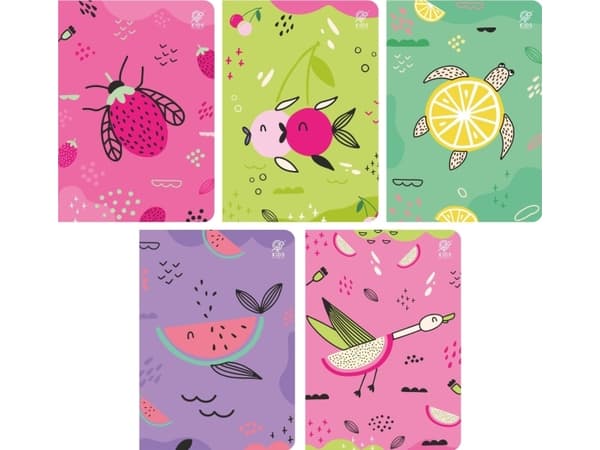 Elanders ZESZYT A5/16 = TRZY KOL FRUITS 10SZ
