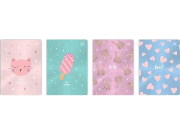 Notebook A5/16K checkered Metallic (20pcs)