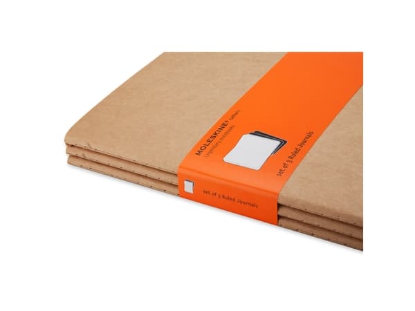 Moleskine Cahier, Monokromatisk, Brun, 120 ark, 70 g/m², Linjerte ark, Universell