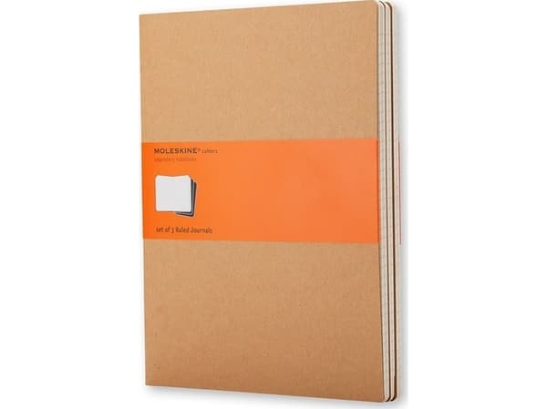 Moleskine Cahier, Monokromatisk, Brun, 120 ark, 70 g/m², Linjerte ark, Universell