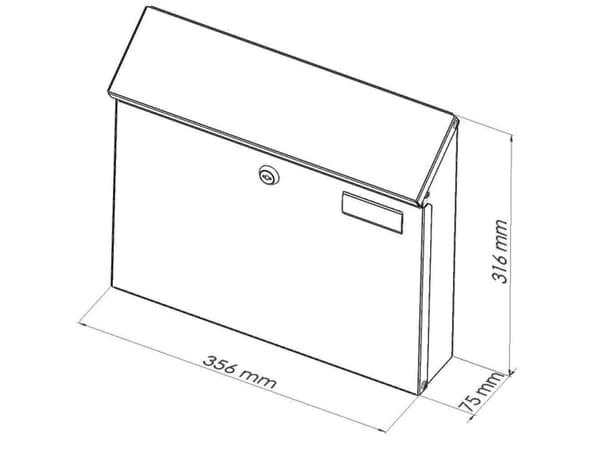Haushalt Mailboxpd968 Anthracite Color