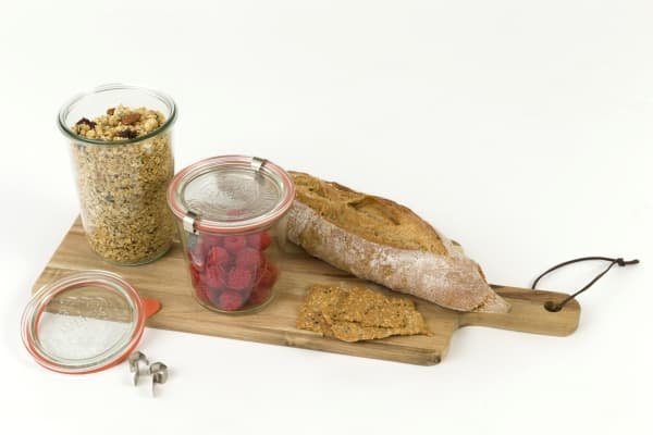 Sylteglas Weck incl låg (742) 580ml Ø10x10,7cm 6stk/pak