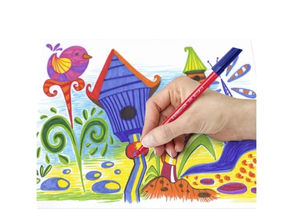 Kuitukynä Staedtler 326, 20 kappaleen laatikko, eri värejä.