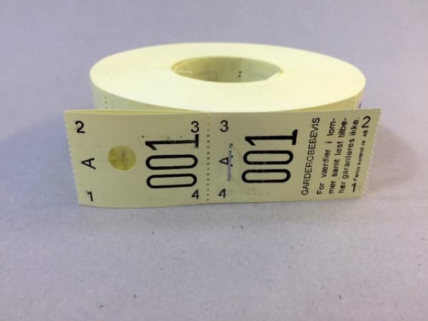 Vaatekaapin numerot keltainen 2-osainen 48 2x500kpl - (1000 kpl.)