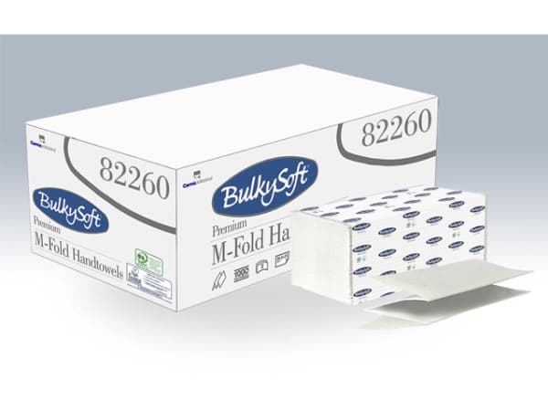 Papirhåndklæde Bulky Soft Premium 3-lags hvid 32cm 2500ark/kar