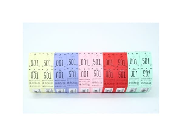 Garderobenumre rosa 2-delt 48 2x500stk