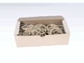 Miniatyrbilde 1 av 2: Gummibånd 180x10mm hvid ca. 100stk 500g/pak