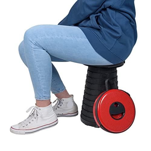 WEDO teleskopskammel SITTOGONXT 212 4102 rød, sort (212 4102)